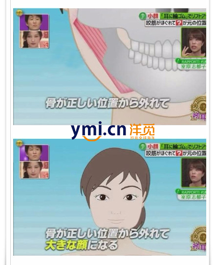日本妹子最新瘦脸秘诀：橡皮筋绑耳朵瘦脸法.jpg